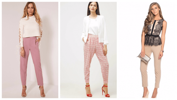 Модные женские брюки осень-зима 2020 2021: розовые бежевые