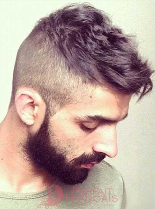 side shaved mens hairstyles with beard