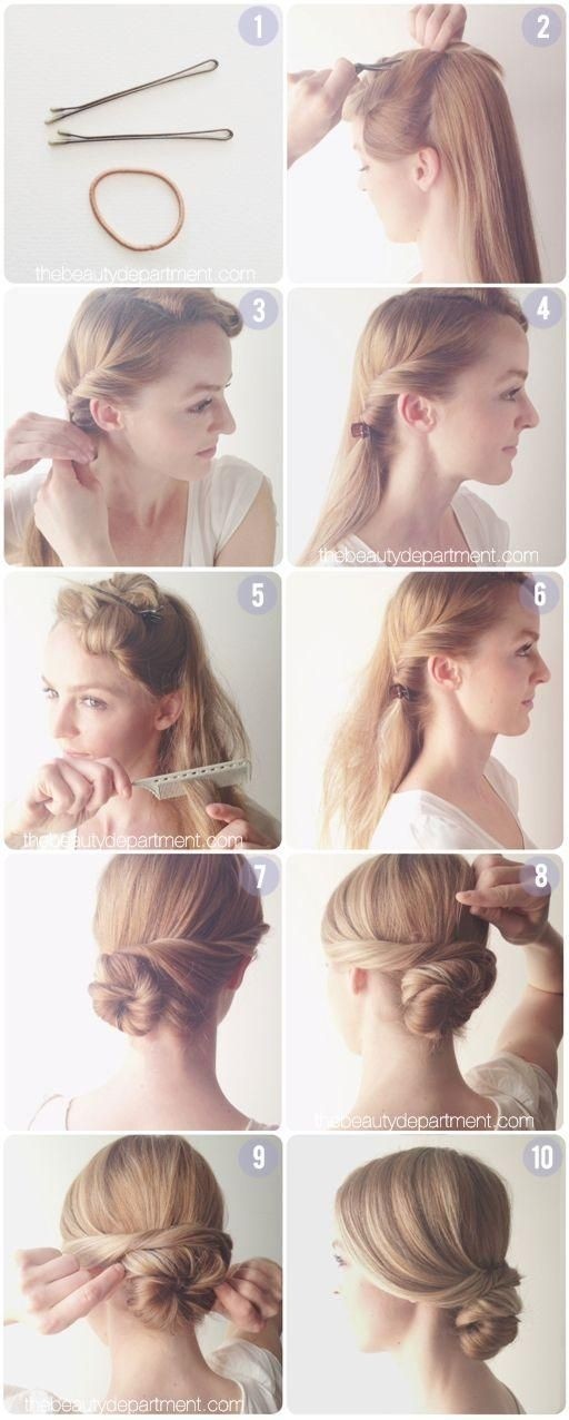 Low chignon diy