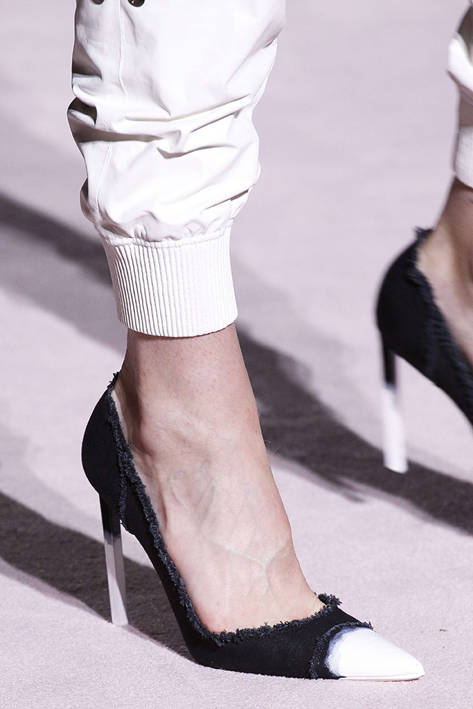 Model on the catwalk, shoe detailTom Ford show, Detail, Spring Summer 2018, New York Fashion Week, USA - 07 Sep 2017