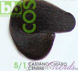 BBCos Keratin Color 5/1 шатен светло-пепельный