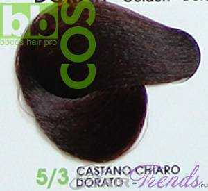 BBCos Keratin Color 5/3 светлый шатен золотистый