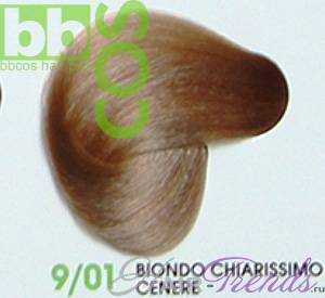 BBCos Keratin Color 9/01 очень светлый блонд пепельный