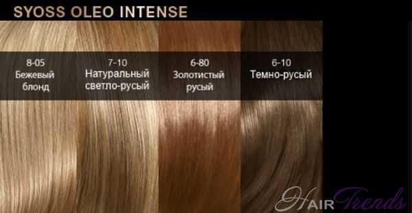 СВЕТЛЫЕ ОТТЕНКИ OLEO INTENSE