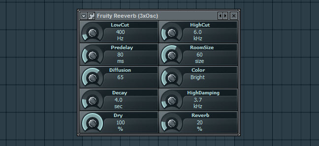 Fruity Reeverb Settings For Square Wave Lead
