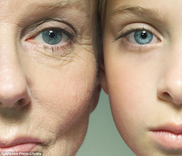 Young women could be hurting their skin iYoung women could actually be accelerating the ageing process (left) in the attempt to keep their youthful looks