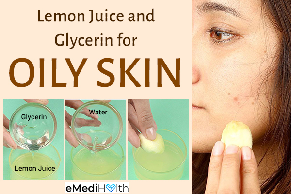 lemon application can help manage oily skin