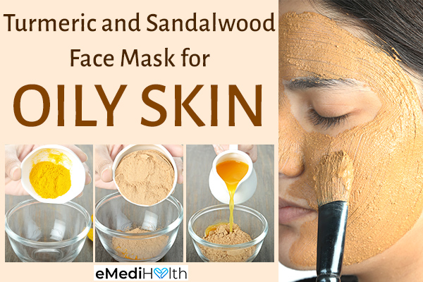 turmeric and sandalwood face mask can help manage oily skin