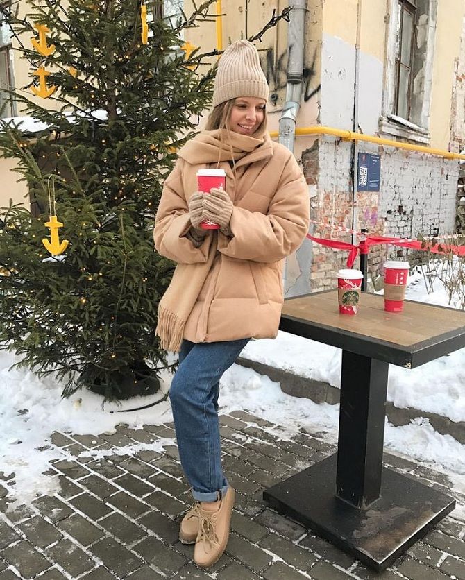 модные оттенки пуховиков на зиму