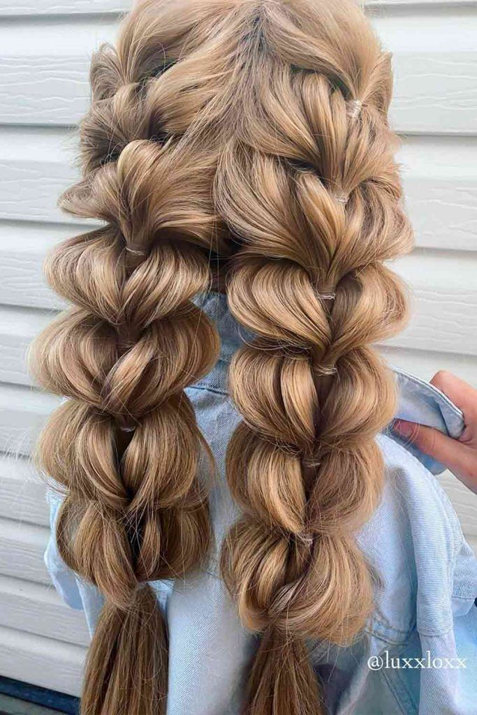 Faux French Braids