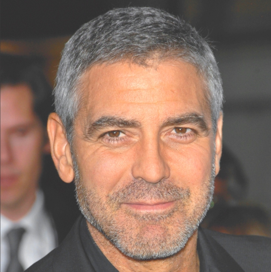 Фото Джорджа Клуни - бокс прическа