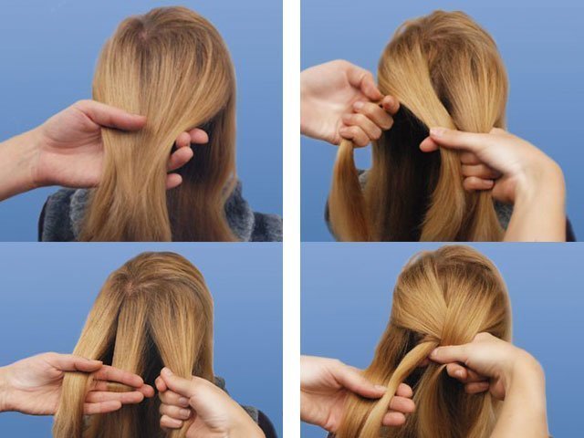 Плетение простого колоска на длинные волосы: пошаговое фото 