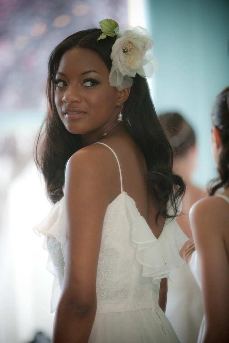 Bridal hairdo for long hair