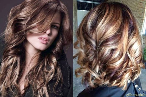 Красивая покраска волос для брюнеток на средние волосы в два тона фото