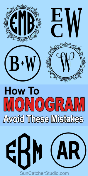 How to Monogram - order of initials, wedding gifts, married couple, single initial, etiquette, first name, middle name, last name surname.