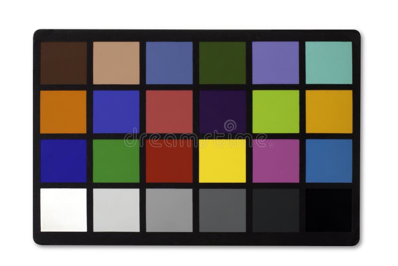 Color chart stock photo
