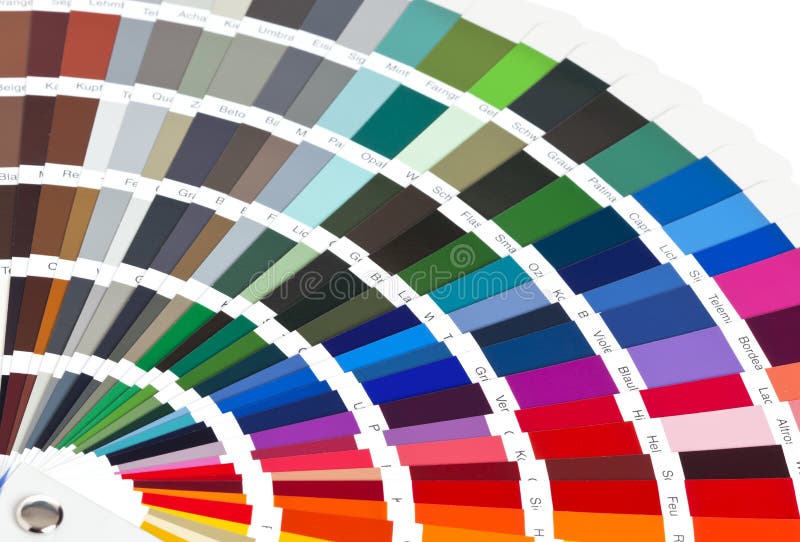 Color chart stock photography