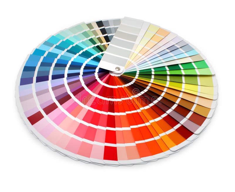 Designer color chart spectrum royalty free stock photos