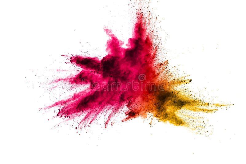 Explosion of multi colored powder royalty free stock images