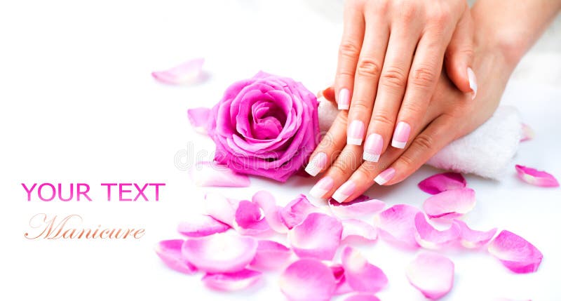 Manicure and Hands Spa royalty free stock images