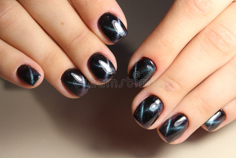 Perfect manicure and natural nails. royalty free stock photography