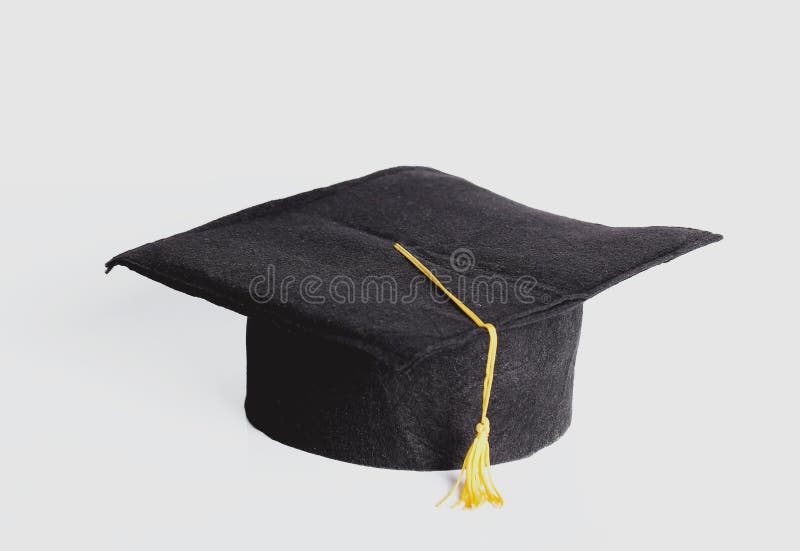 Square academic hat. On a white background royalty free stock photo