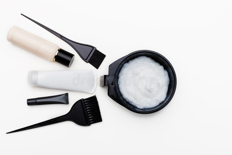 Tools for hair dye royalty free stock image