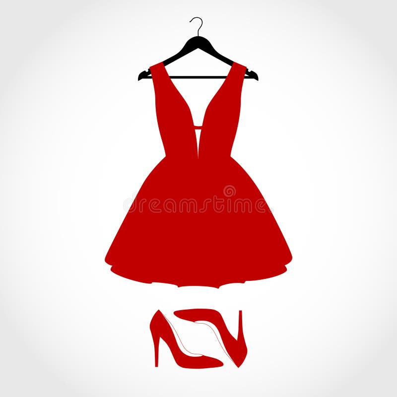 Woman wardrobe collection stock illustration