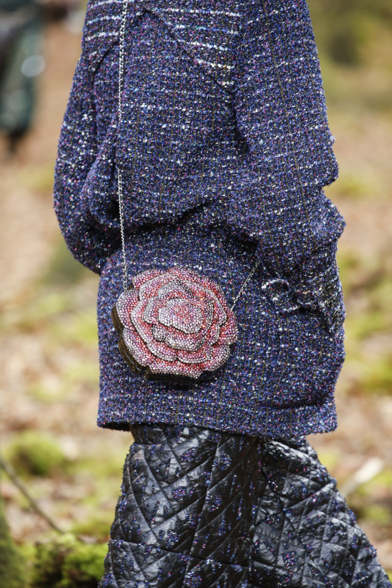 Круглая сумка в виде цветка Chanel. Коллекция осень-зима 2018-2019