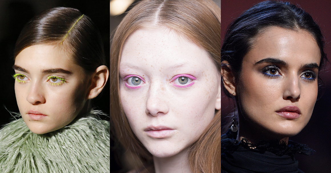 Тенденции макияжа 2018 - яркие глаза и губы 