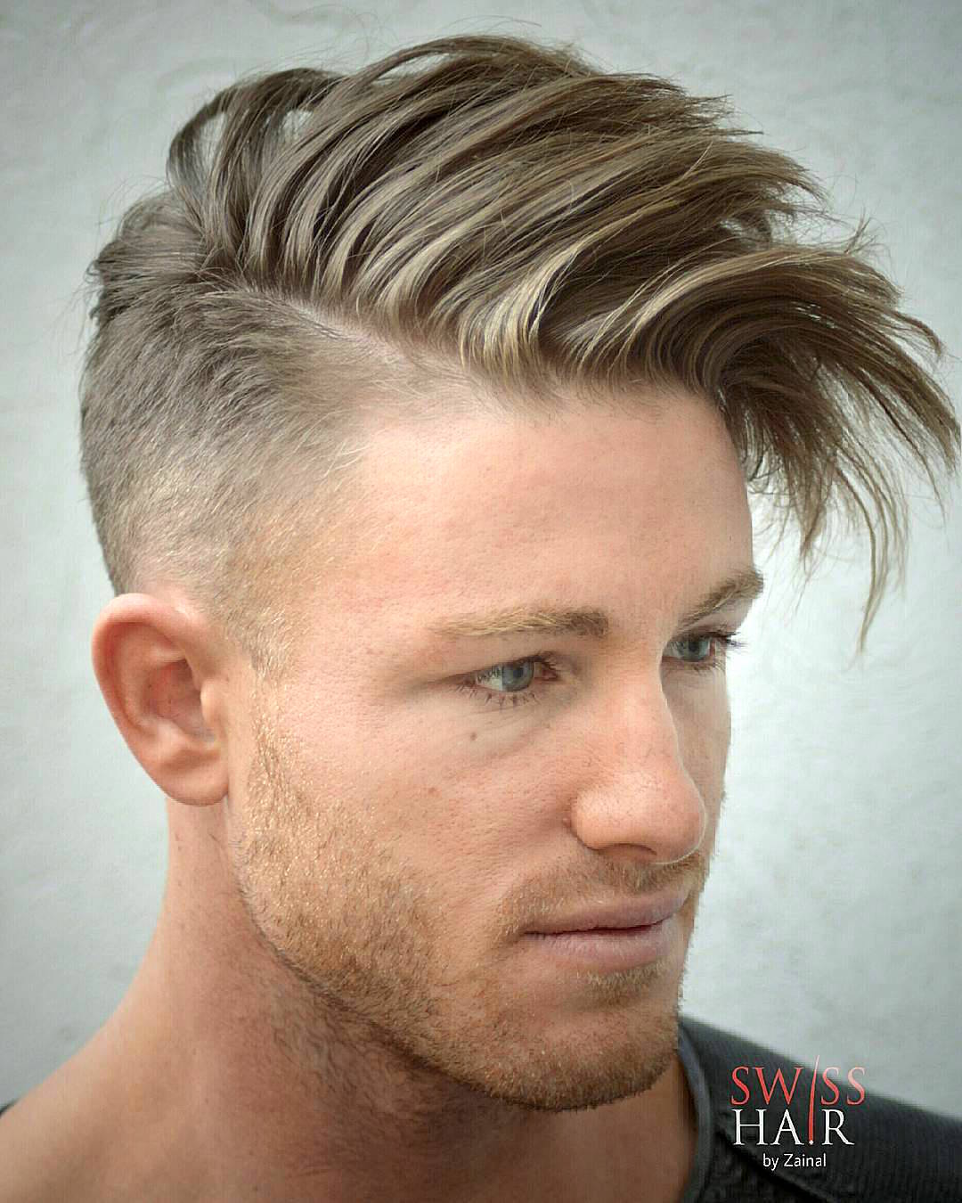 Long Hair Combover Hairstyle For Men