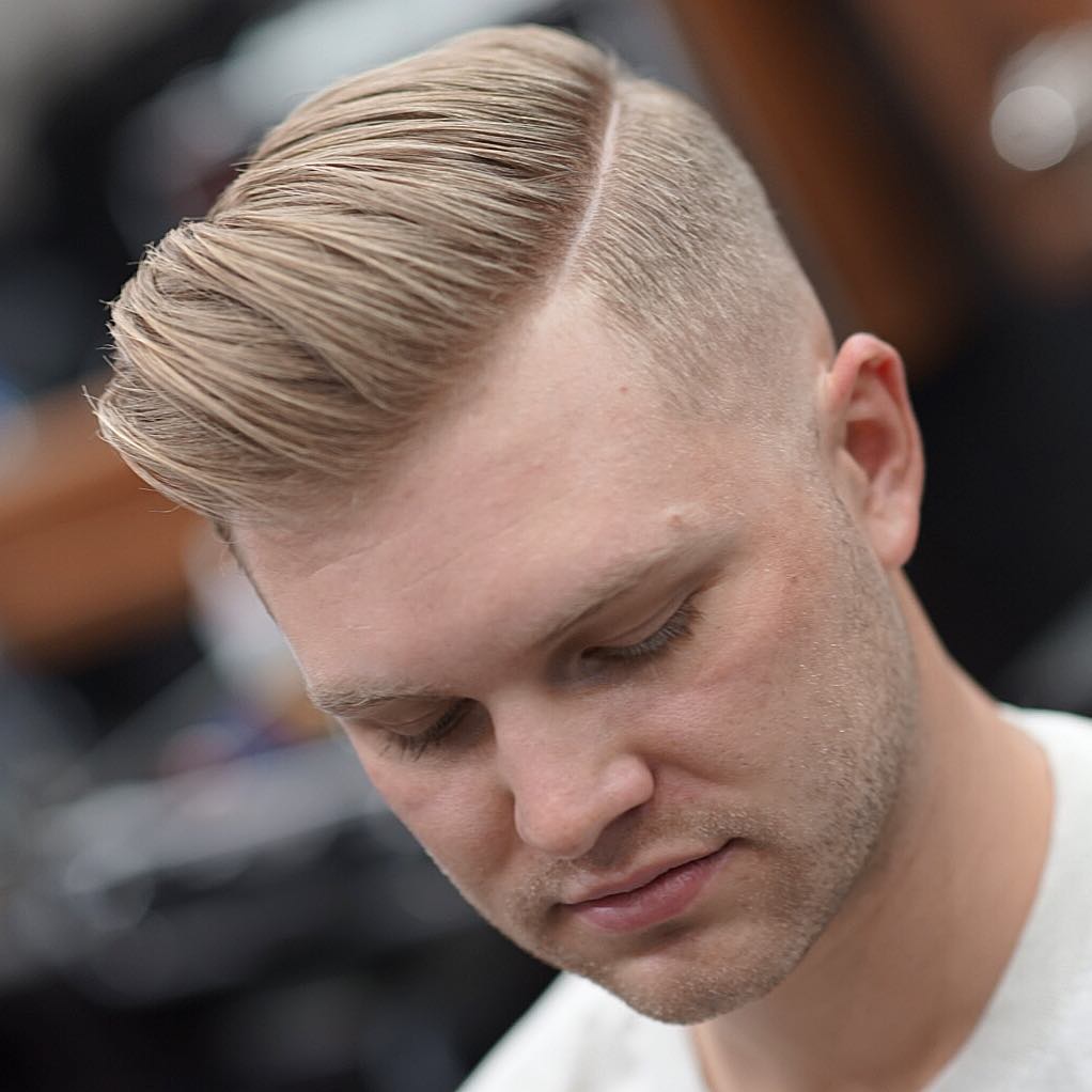 Comb over hairstyle for men