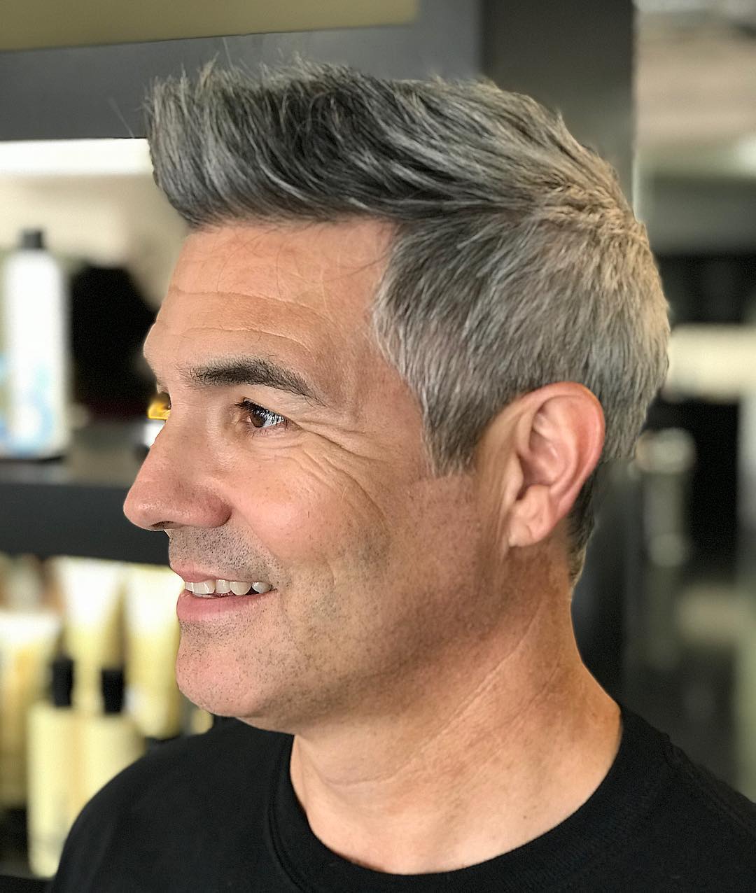 Quiff haircut for older men - 30s 40s