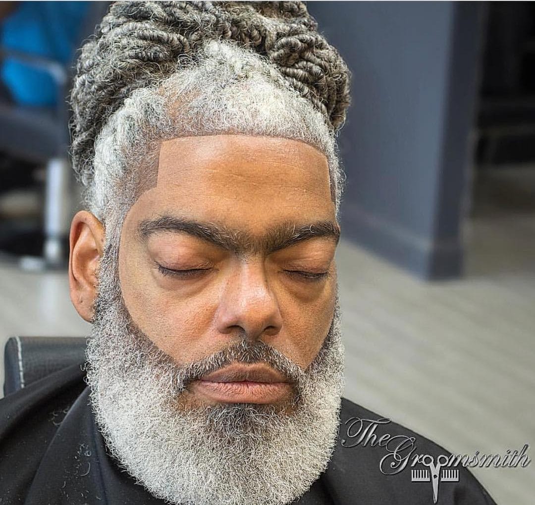 Cool hairstyle for older black men