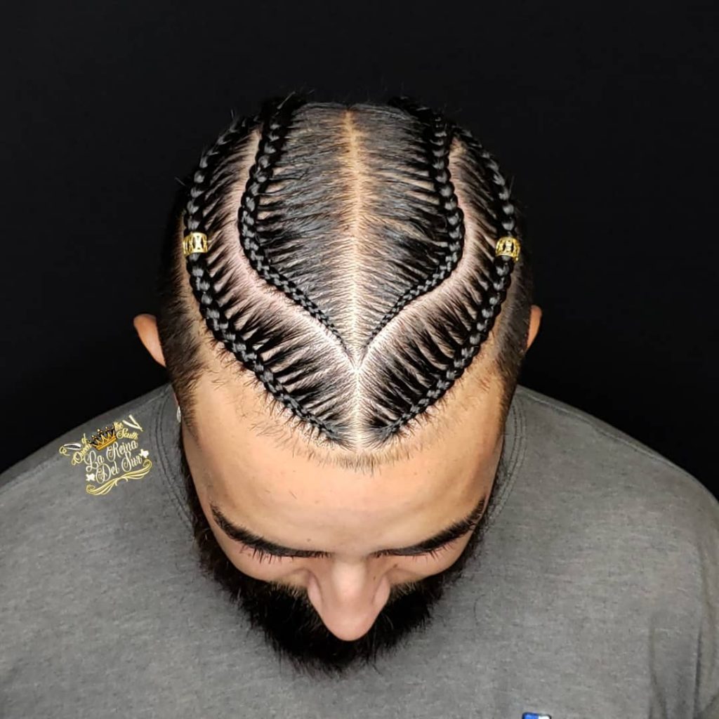 corn row braids for long hair men