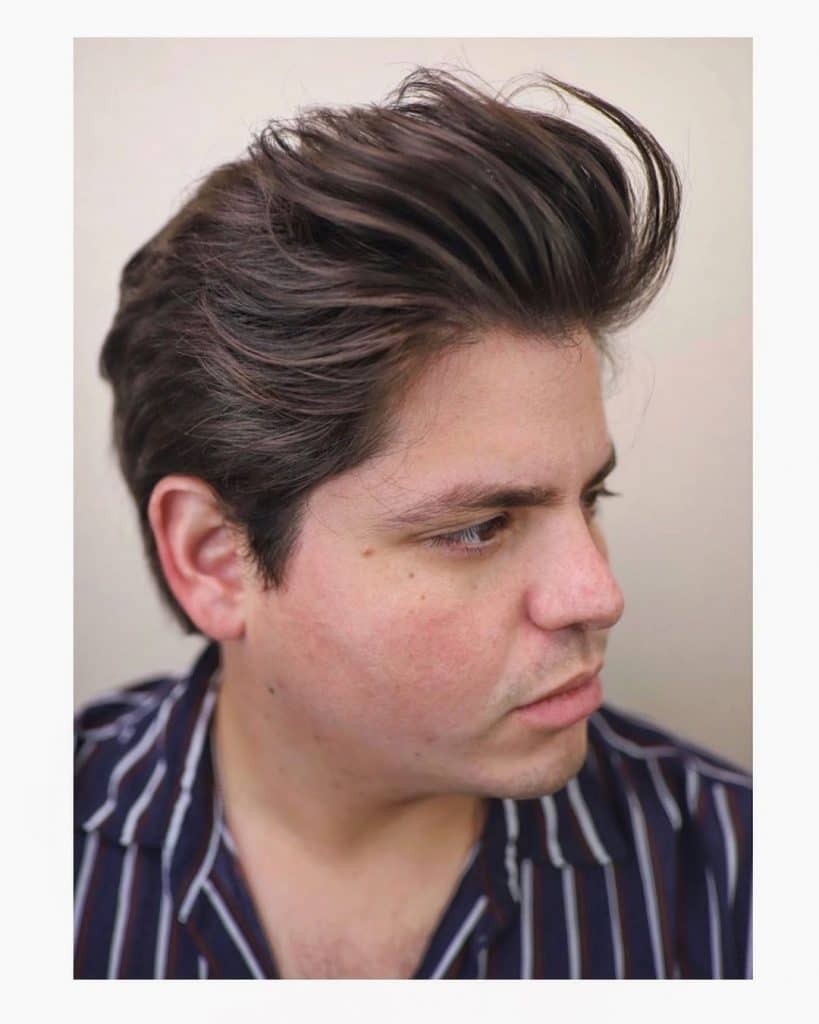 Round face medium length hairstyles for men