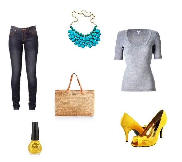 Yellow Shoes Outfit Combination 2